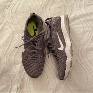 Gray Nike Zoom Training Shoes